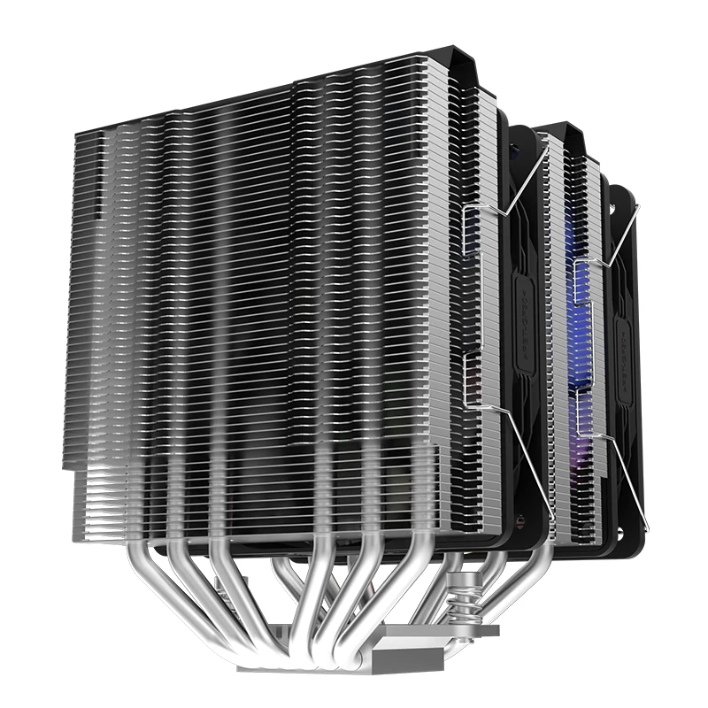 Alseye 120mm PWM  dual  tower  fan 6pipes  PC cooler