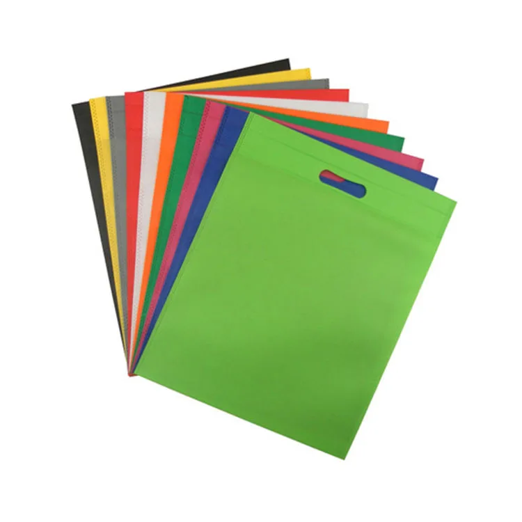 Spot High Quality Design Printed Color Size Polypropylene TNT Tote Non Woven Die Cut Bag Custom Logo