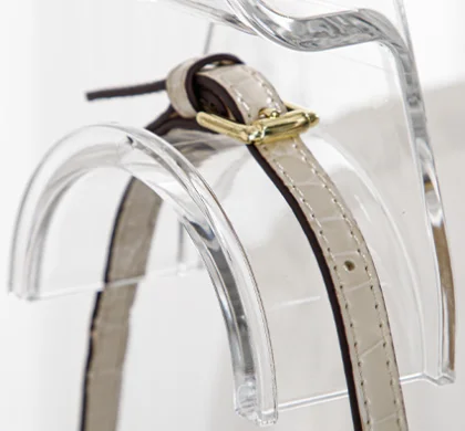 Factory Wholesale New Arrival Transparent Durable Hanger Custom Bag Storage Clear Acrylic Hooks Hanger