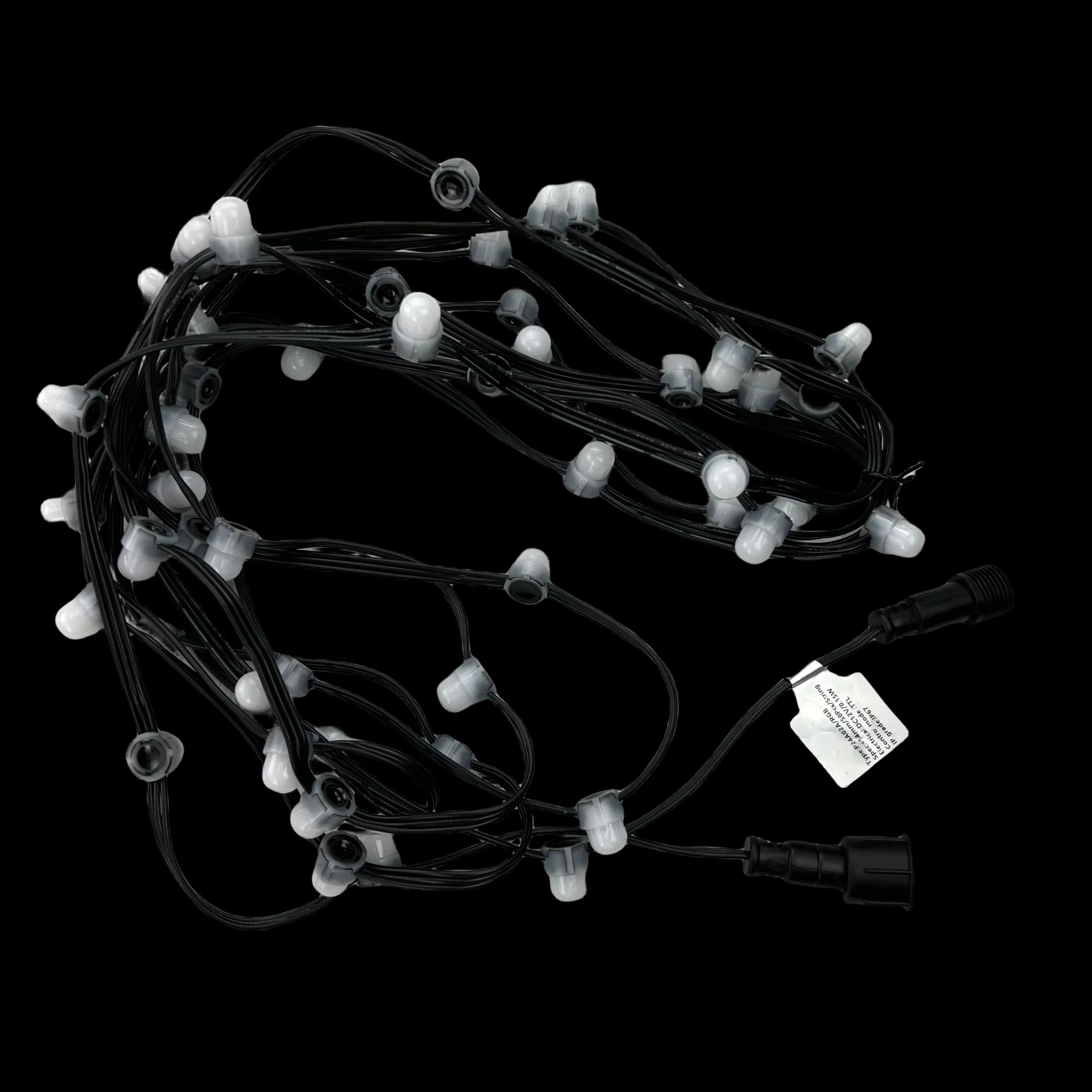 50 шт./набор адресуемых DC12V 5050 SMD RGB WS2811 пиксельный узел 12 мм открытое отверстие IP68 матовое покрытие черный провод 13 5 мм/xConnect