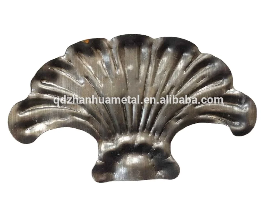 Decorative wrought Iron stamped metal leaves