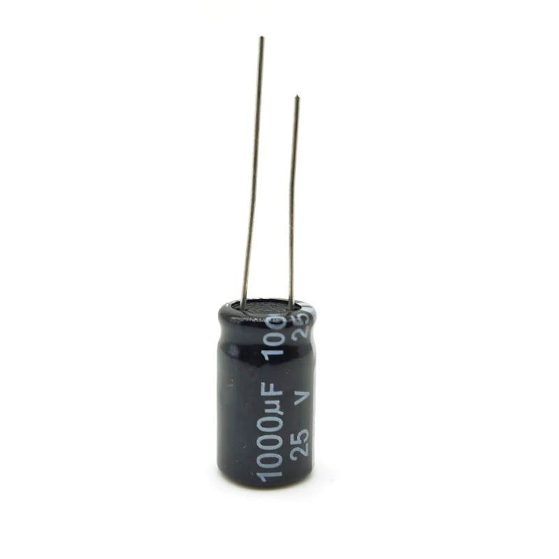 
Electrolytic Capacitor 25V 1000uF 10*17MM 20% Direct-inserted Aluminum Electrolytic Capacitor 400PCS/Bag 