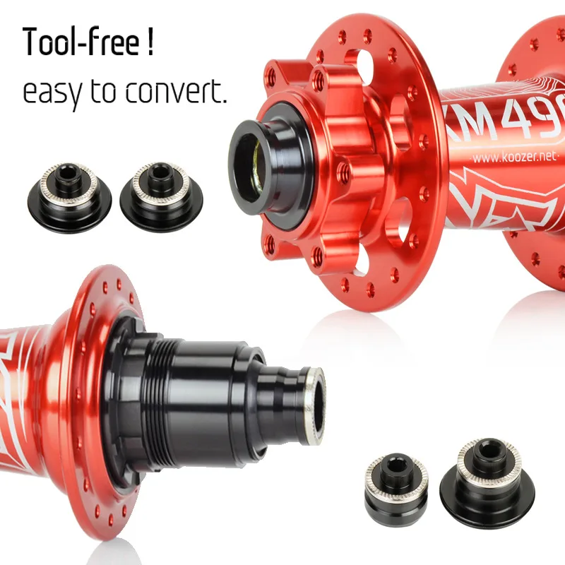 Koozer XM490/XM490pro/XR420/CX420/MF480 HubCap MTB Bicycle Hubs Converters QR Or THRU Front Or Rear Hub endcap