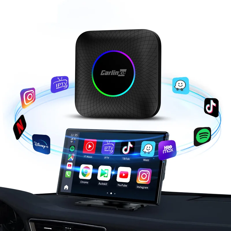 Carlinkit Android 13 система 4G + 64GB Smart Box car play портативные автомобильные аксессуары беспроводной youtub ai carplay адаптер android auto