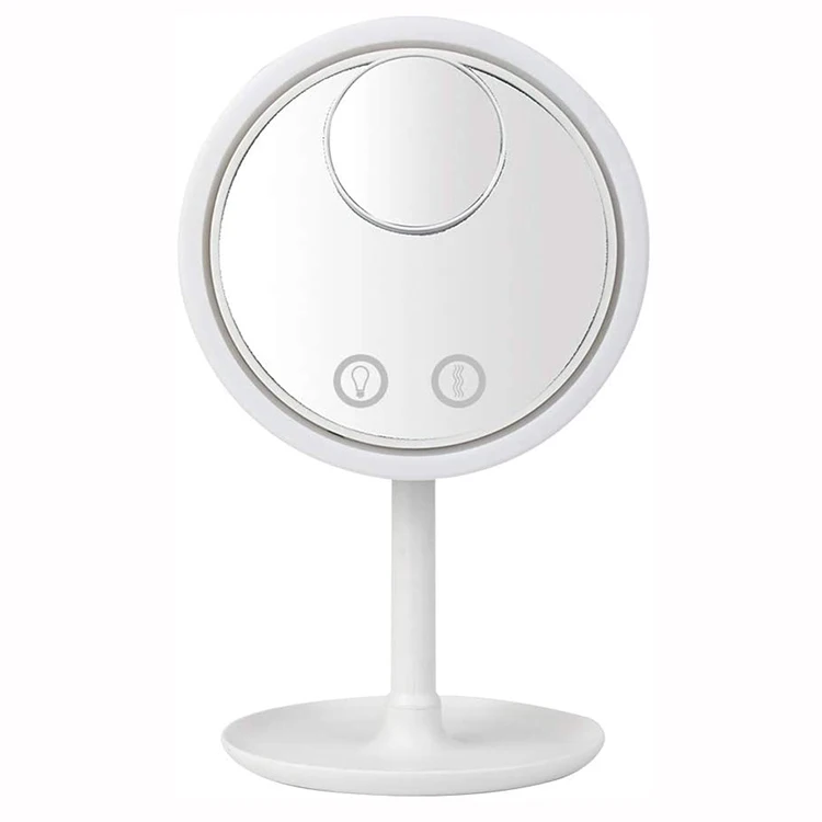 New Magnifying  Cooling Fan LED Makeup Vanity Mirror With Fan