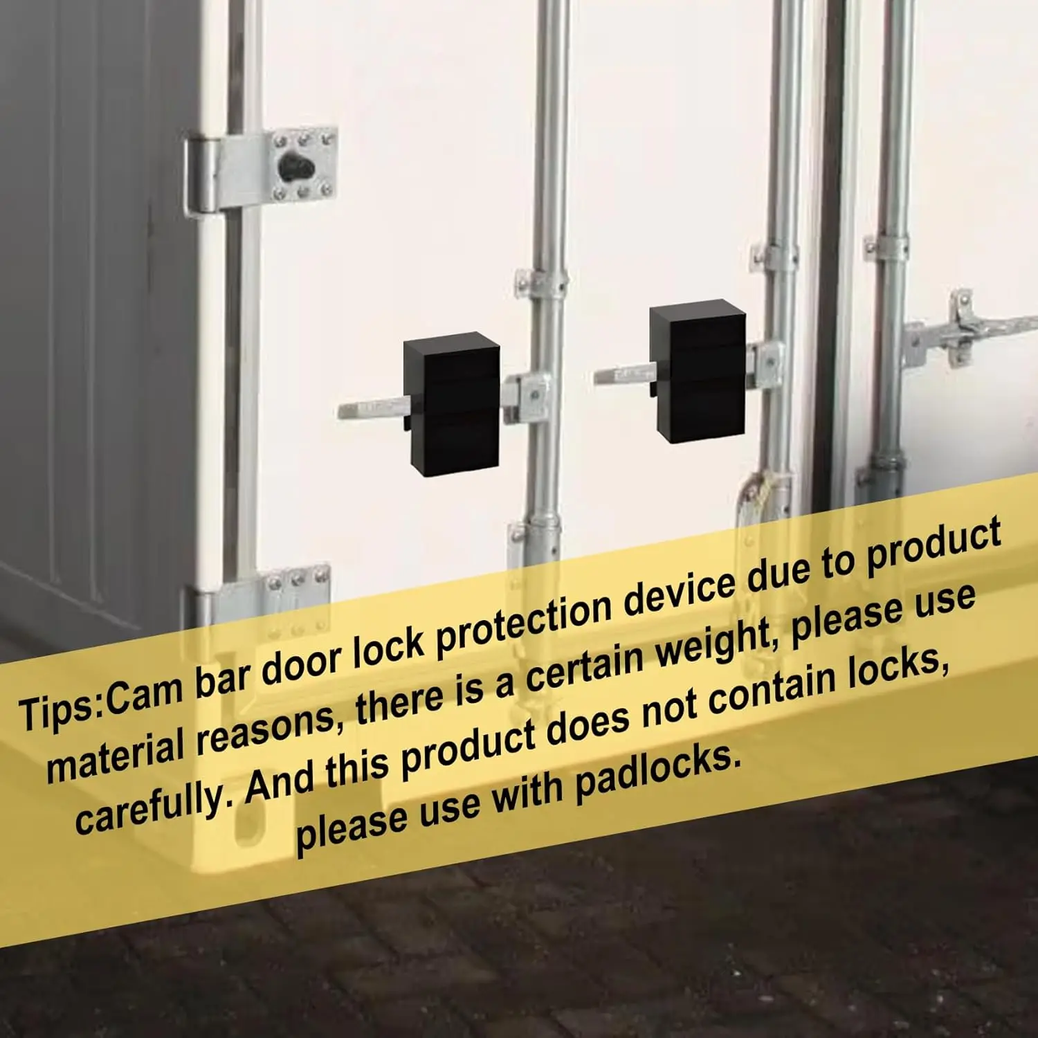 Designed for Trailer Door Lock Protection Cam Bar Door Lock Protection Device Compatible for Cam Bar Container Lock