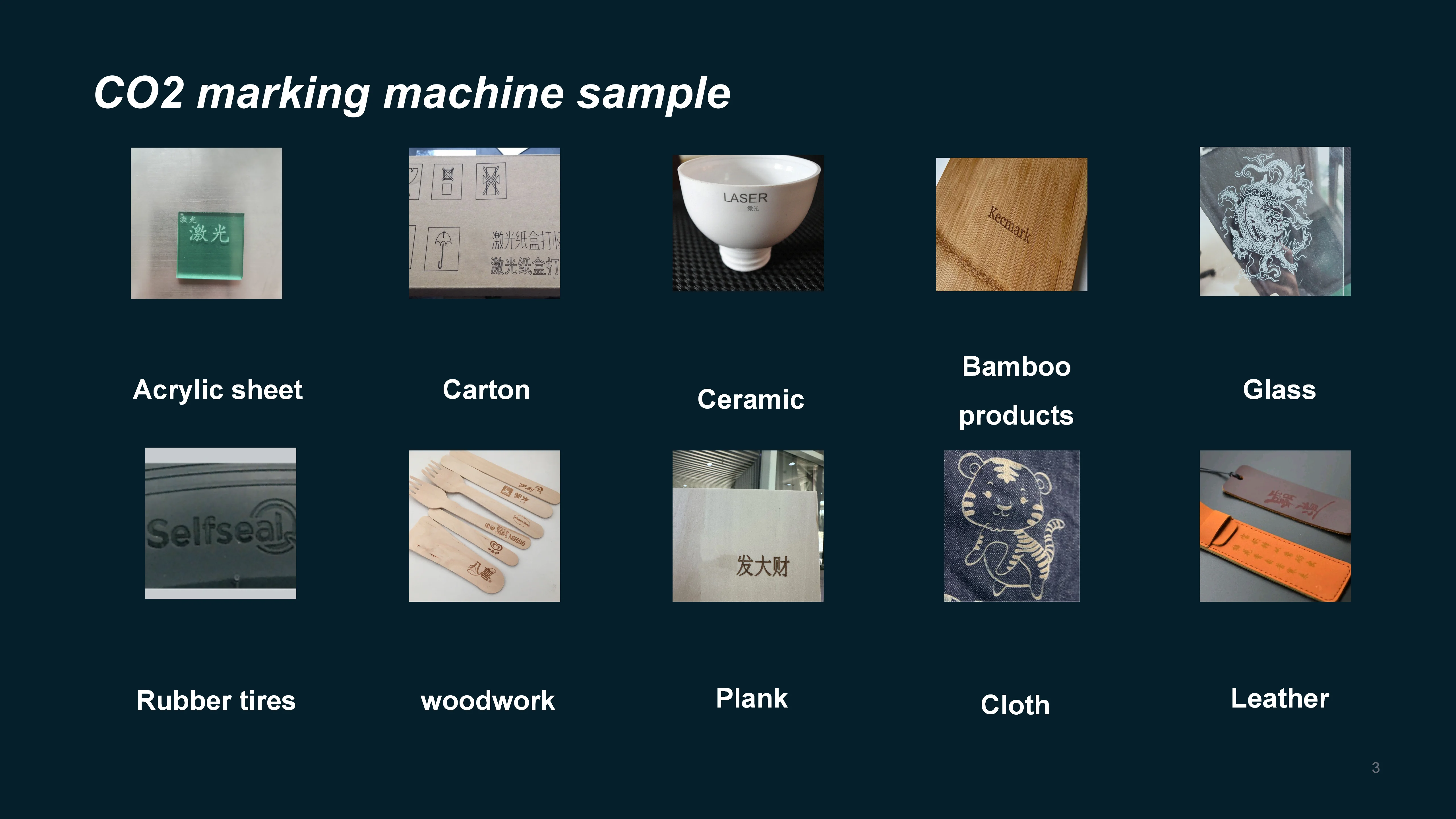 Factory Selling CO2 Galvo RF wood Acrylic Glass laser engraving marking machine 30w 50w