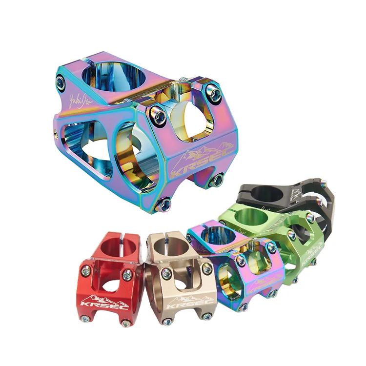 Drop shipping Mountain Bike Hollow Colorful 45mm Stems Bicycle Stems For Cycling