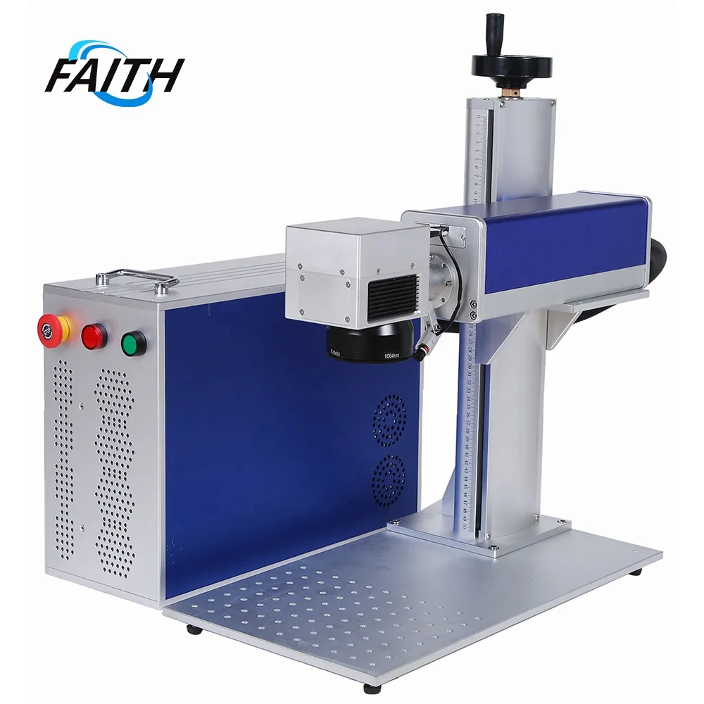 portable jpt raycus 50w fiber laser source metal credit cards mini fiber optic laser engraving machine