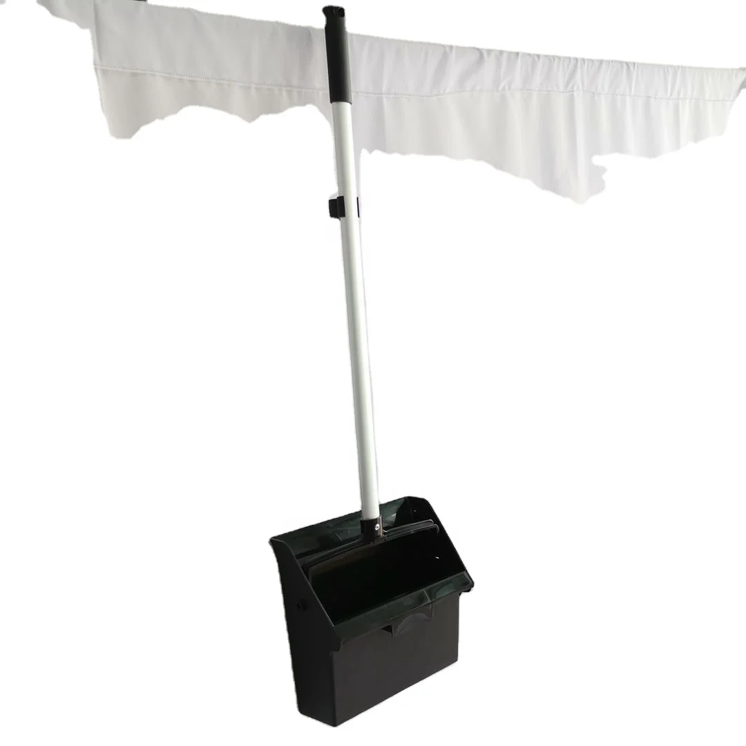
Durable plastic long handle black dustpan broom set 