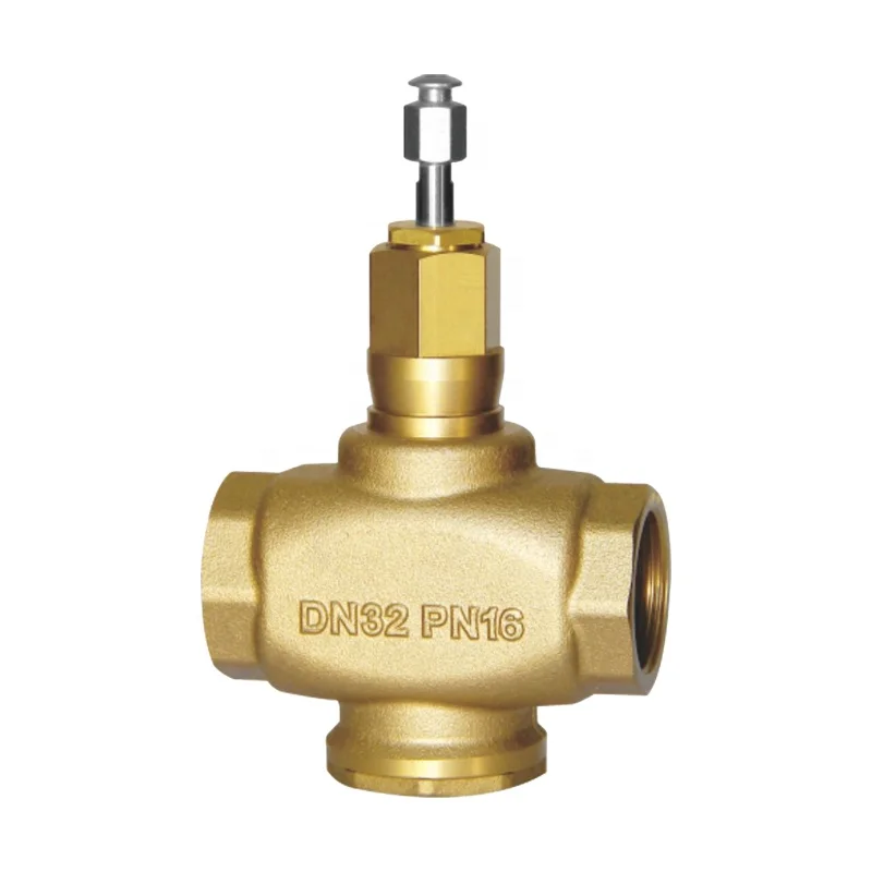 Hvac Control 1.6MPa Motorised Electric Solenoid Modulating Brass Globe Control Valve