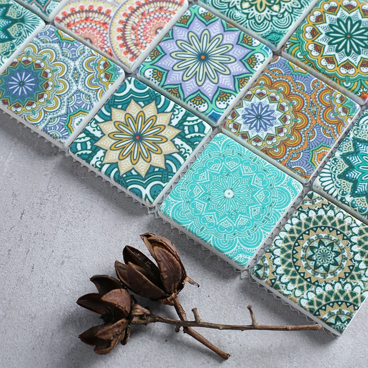High Quality Mosaic Stone Tiles Sunflower Pattern Mosaic Tiles for Floor Decor Tiles Cheapest Price Offer Mosaic