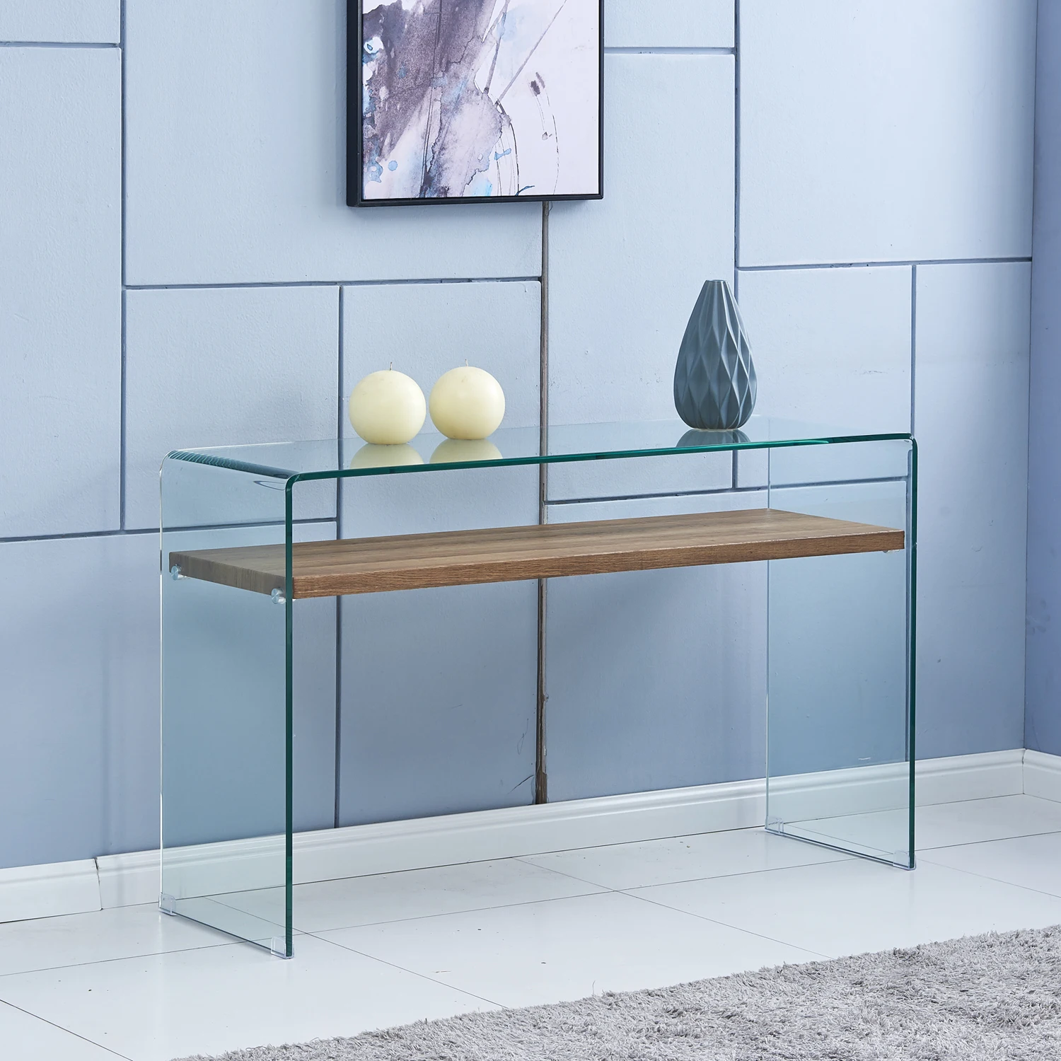 
Modern Design Wooden Top Stainless Steel Hallway Entrace Furniture Console Table 