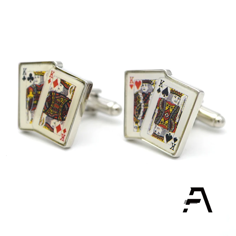 Запонки для покерных карт Aces Wild