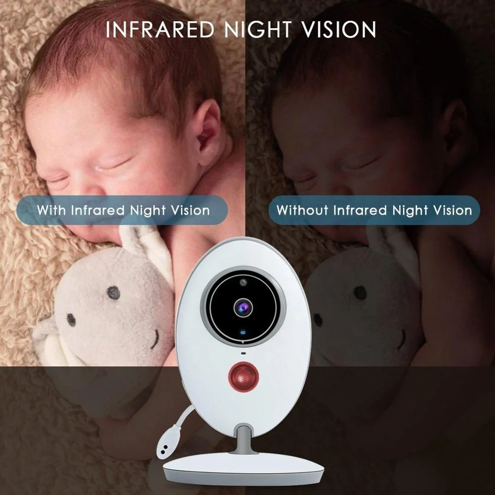 Babyphone Camera Video Baby Monitor vb605 with 2.4 inch LCD IR Night vision Temperature Monitor Intercom Lullabies