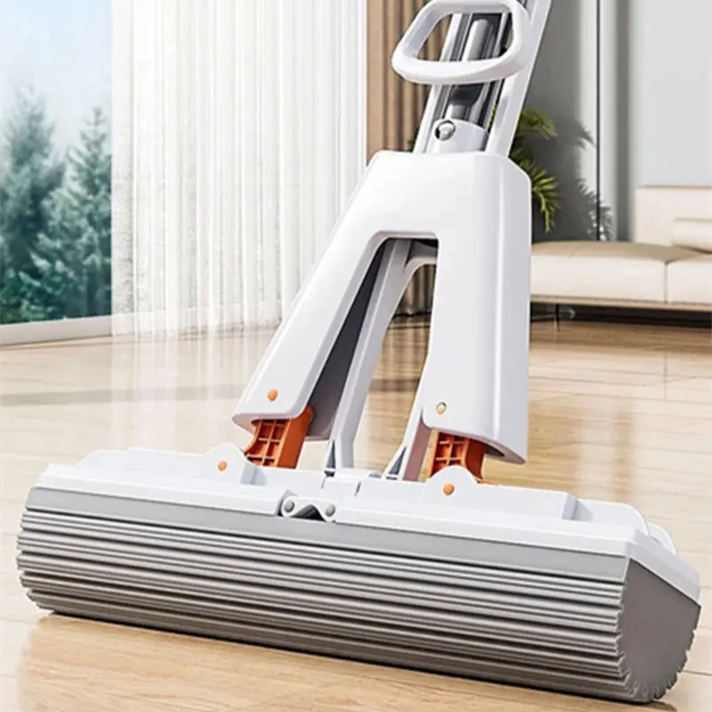 Collodion Mop Household Cleaning Wringer Mopping Tiles Wood Head Replace Home Foldable Water Free Hand Washing Squeeze Cotton