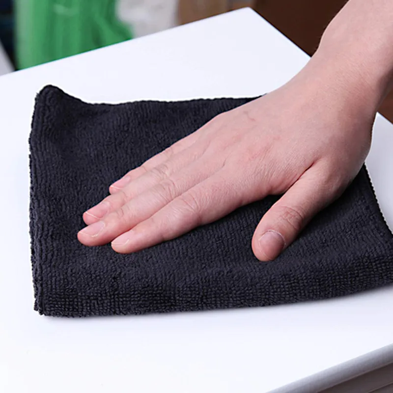Black Microfiber Towel for Kitchen, Microfiber Towel for Car, Microfiber Towel
