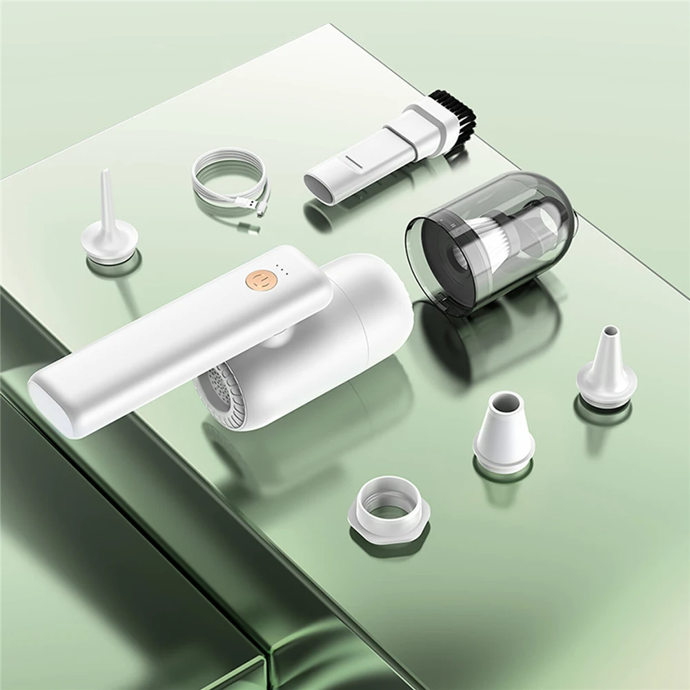 2 in 1 Cordless Vacuum Cleaner Compressed Air Duster Portable Mini Car Vacuum Cleaner Handheld Vacuum Cleaner