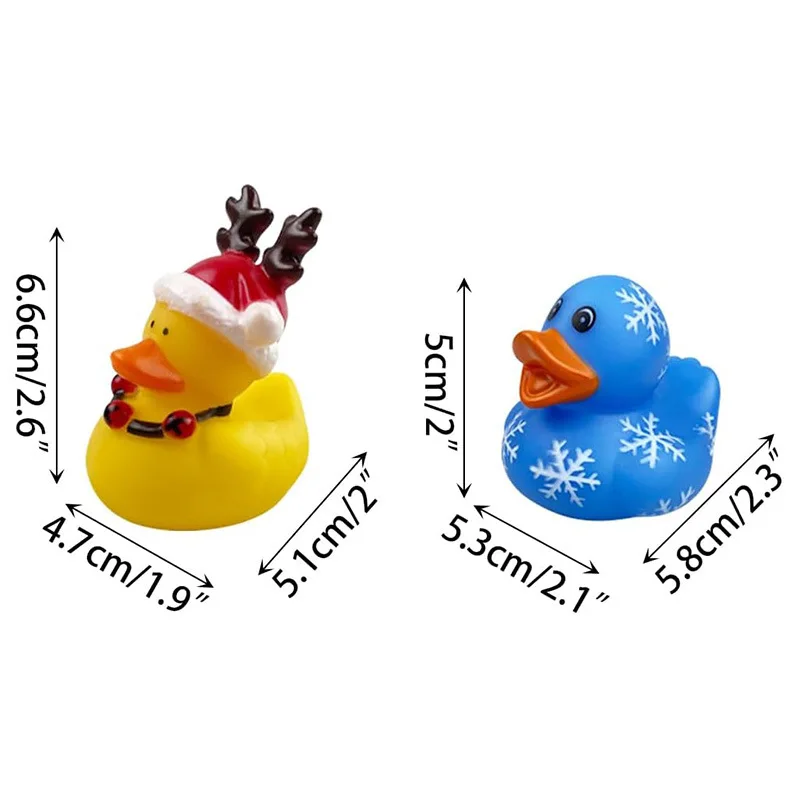 Wholesale Promotional Festival Gift funny Rubber Duck Mixed 2-inch bath Toys for kids Christmas present