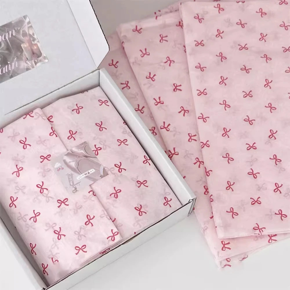 custom printed logo pink gift tissue paper clothes shoes wrapping tissue packing  wrapping  tissue paper