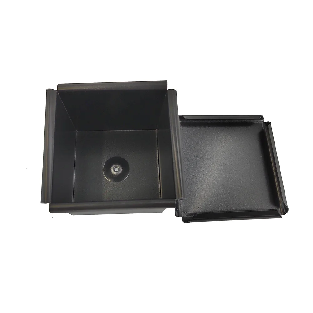 Wholesale Aluminum Non-stick mini Square Cube Loaf pan 5/6/7/8/9/10cm Bread Toast Baking Tin Pan mold with lid baking tool