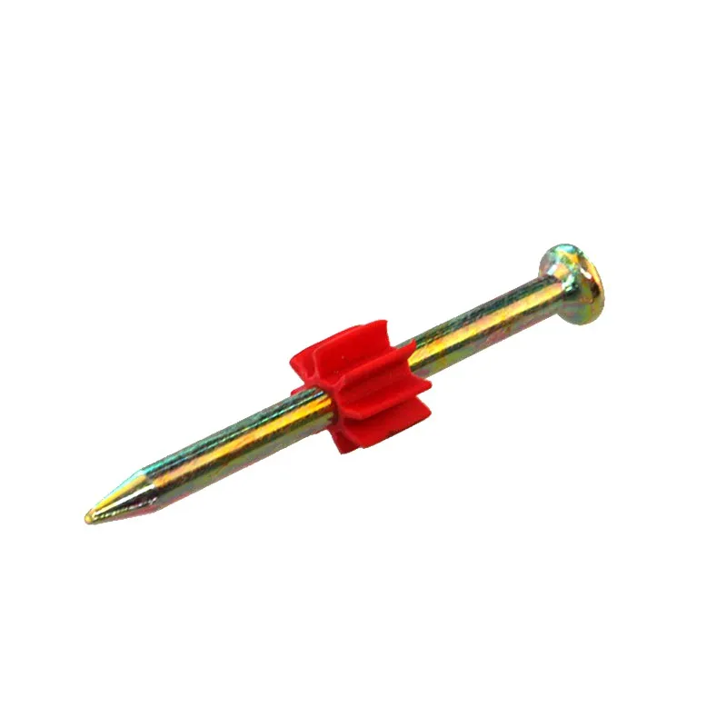 Powder actuated nail building construction concrete nail drive pin strong enough high hardness