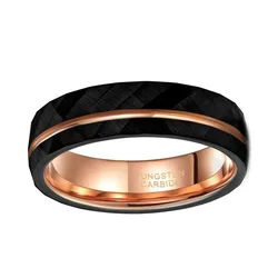DAIHE 2023 New High End Non Tarnish Waterproof Tungsten Carbide Ring Mens Couple Tungsten Ring