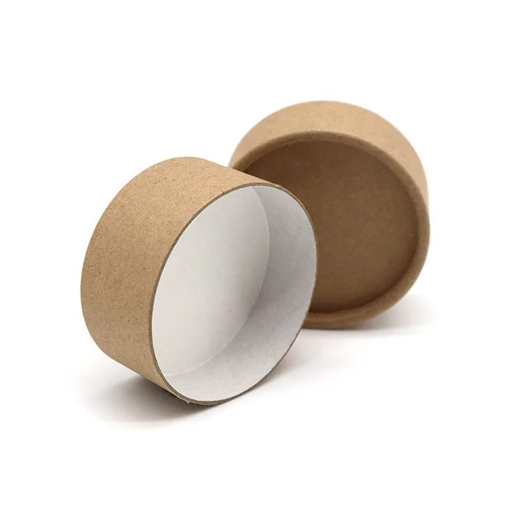 Custom Printed Tea Packaging Cardboard Container Biodegradable Round Paper Box For Oil Proof Tea Packaging