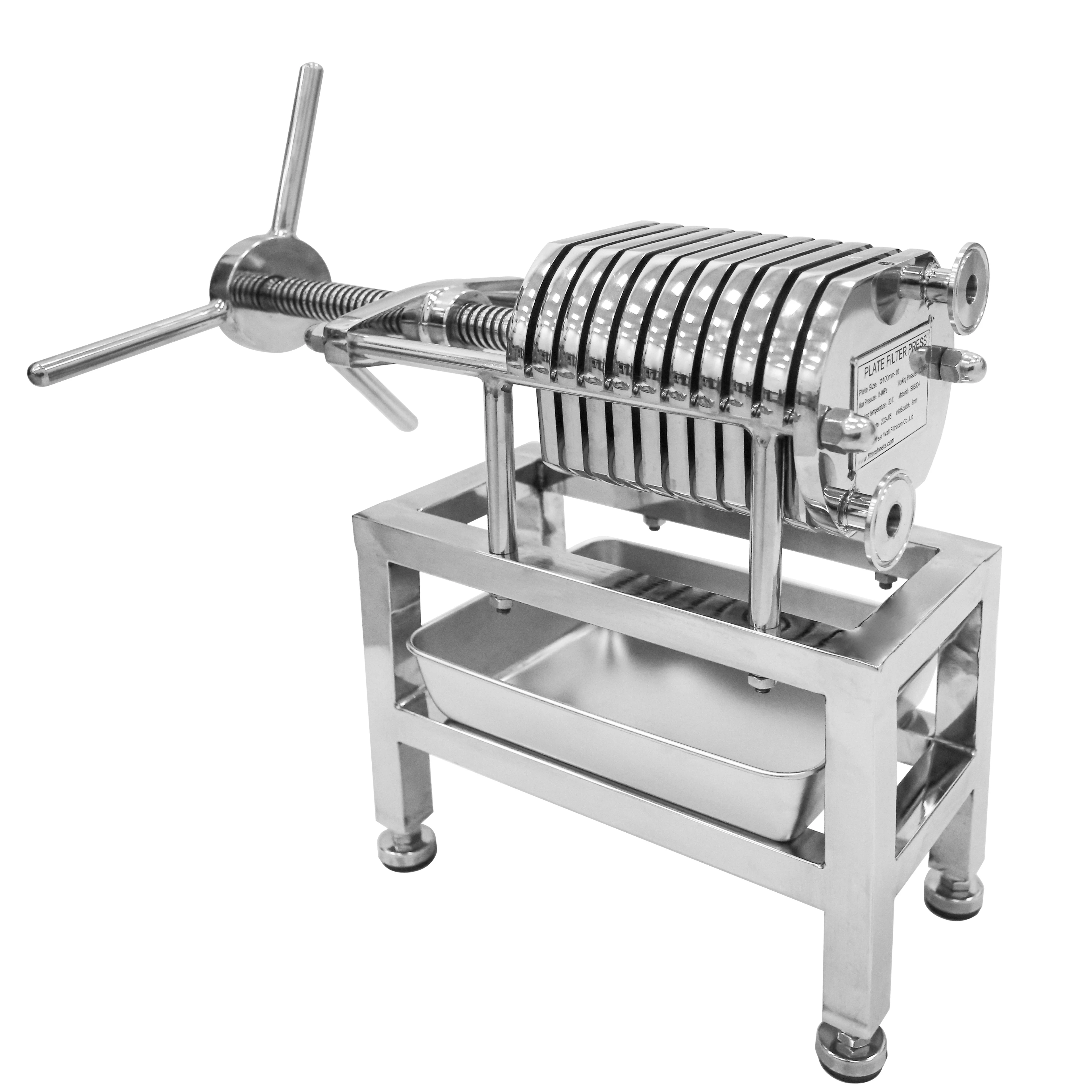 Лабораторная пластина из нержавеющей стали и каркасный фильтр без насоса