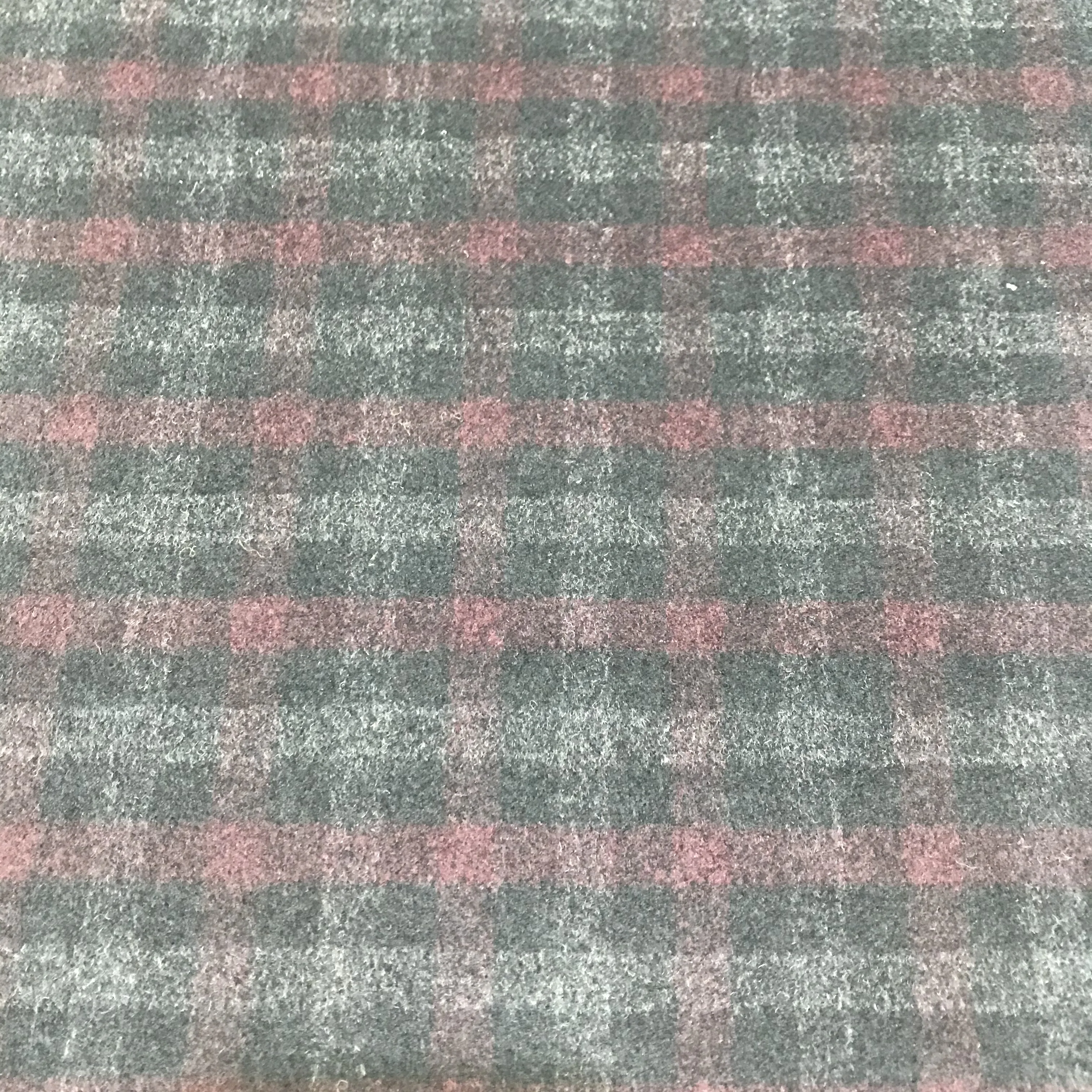 Professional Manufacture Cheap 60% Wool 25% Polyester 15% Viscose Woven Woolen Grey Check Wool Fabric