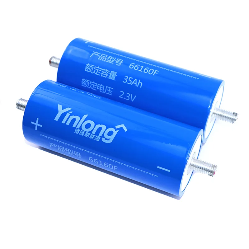 2.3v 35Ah Yinlong 66160F 2.3V 35Ah B Grade Cylindrical Lithium Titanate LTO Battery Cell