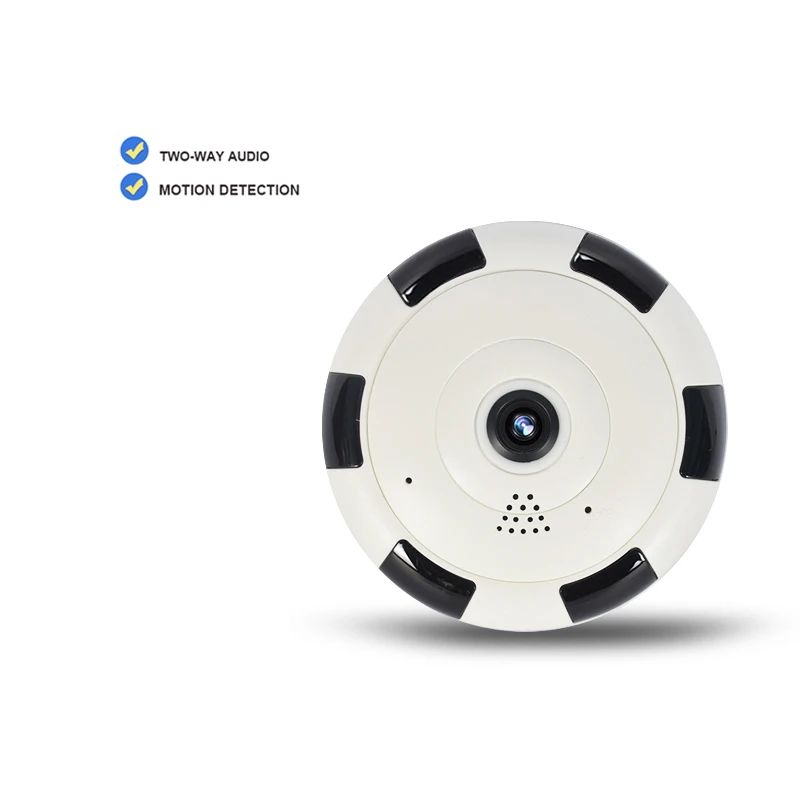 Fisheye Lens Motion Detection Camera Support Audio Home Security Wireless Ip Camera