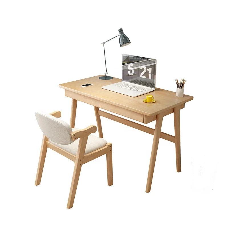 
wholesale nordic simple wood writing kids learning desk and chair set study table for kid children 