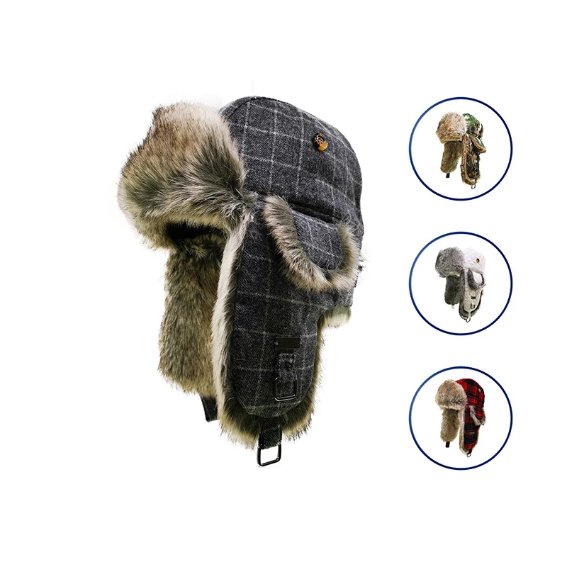 Hats For Women Ski Fur Bucket Custom Winter Hat