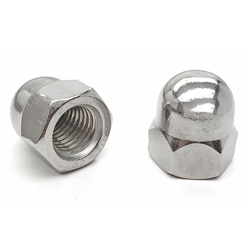 High Quality Wholesale Stainless Steel M3-m20 Hexagon Domed Nuts Hexagon Head Round Nuts