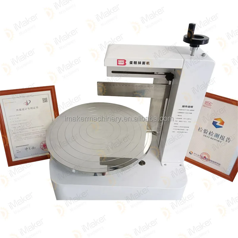 Original factory Automatic Commercial Round Shape Birthday Cake Frosting Machine cake icing decorating maker making machine