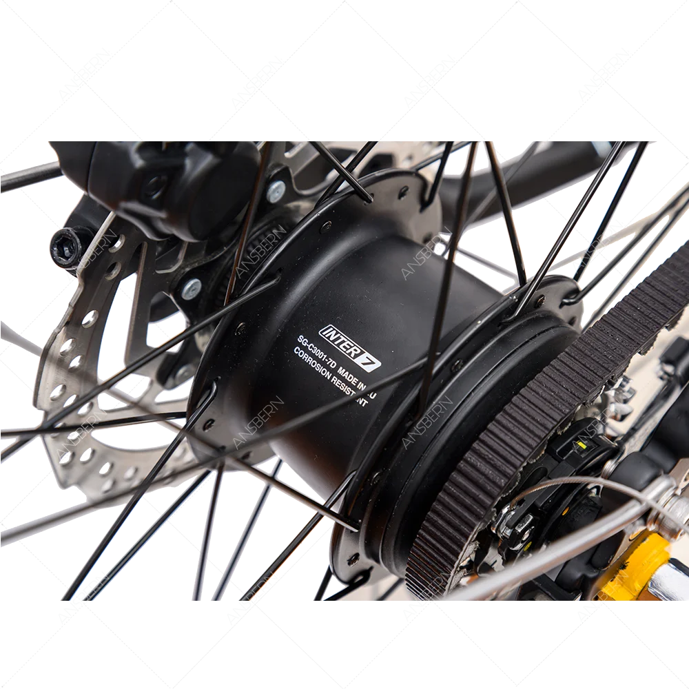 Ansbern New Design 700C Rim Microshift 8 Speed Road City Bike Belt Drive in Bicycle