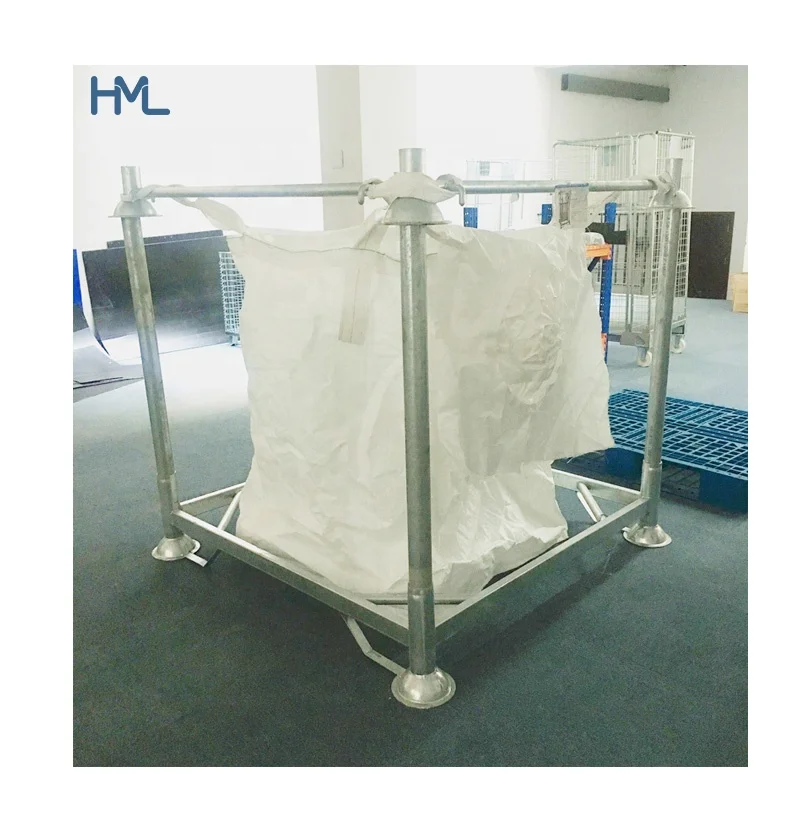 Stacking metal professional cheap metal portable storage warehouse industrial steel big bag rack system