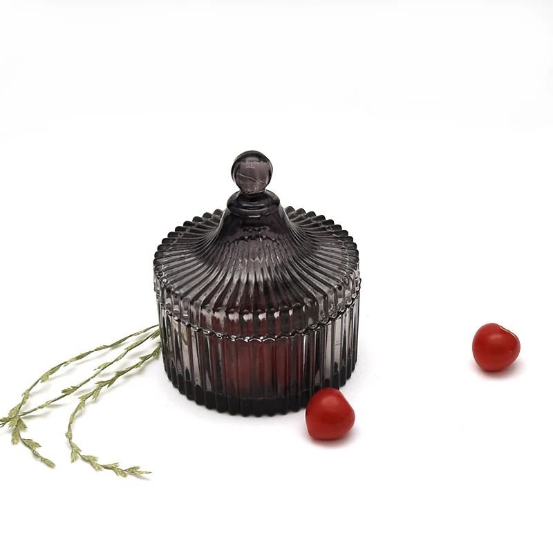 Европейская стеклянная банка для конфет прозрачная шкатулка ювелирных изделий хранения сухих фруктов и закусок на свадьбу Рождество