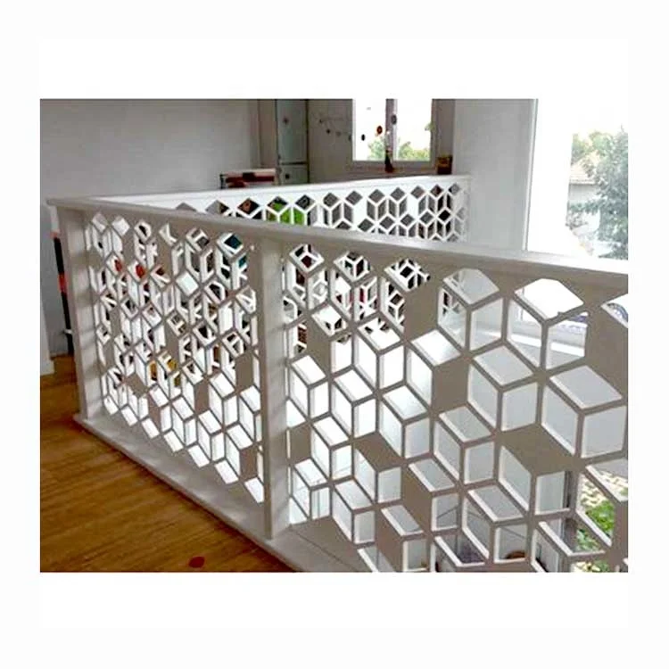 Custom Metal Garden Railings Laser Cut Metal Stair Panel