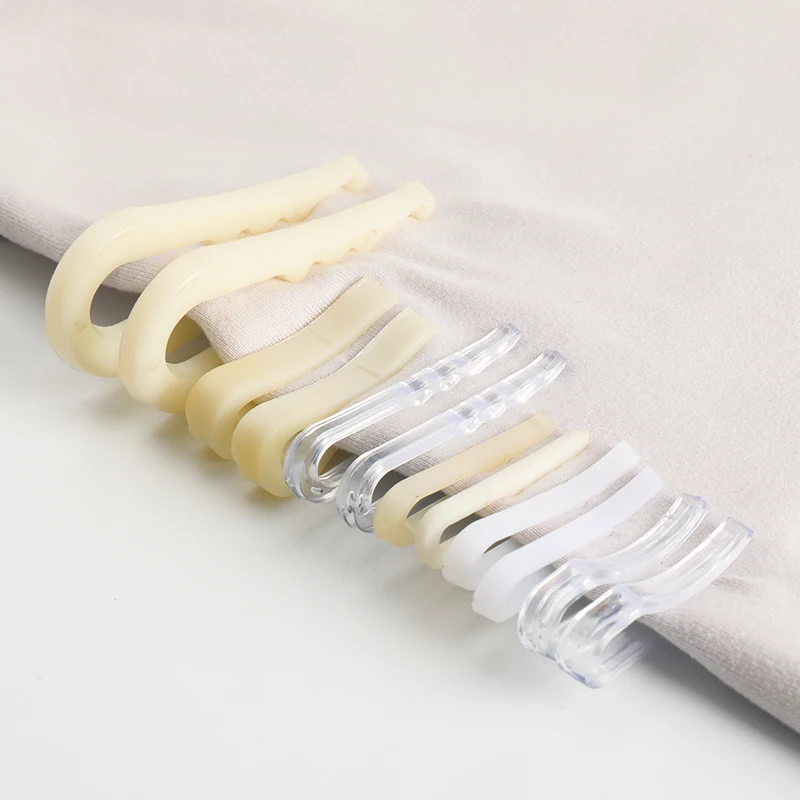 Factory wholesale Plastic Shirt Clip Transparent Shirt Sleeve Clip For Clothing
