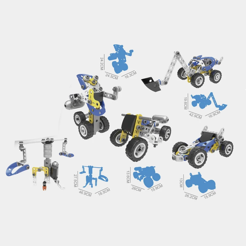 
Building Toys 113 Piece Creative Construction vehicle Learning Set STEM Toys Building Blocks 