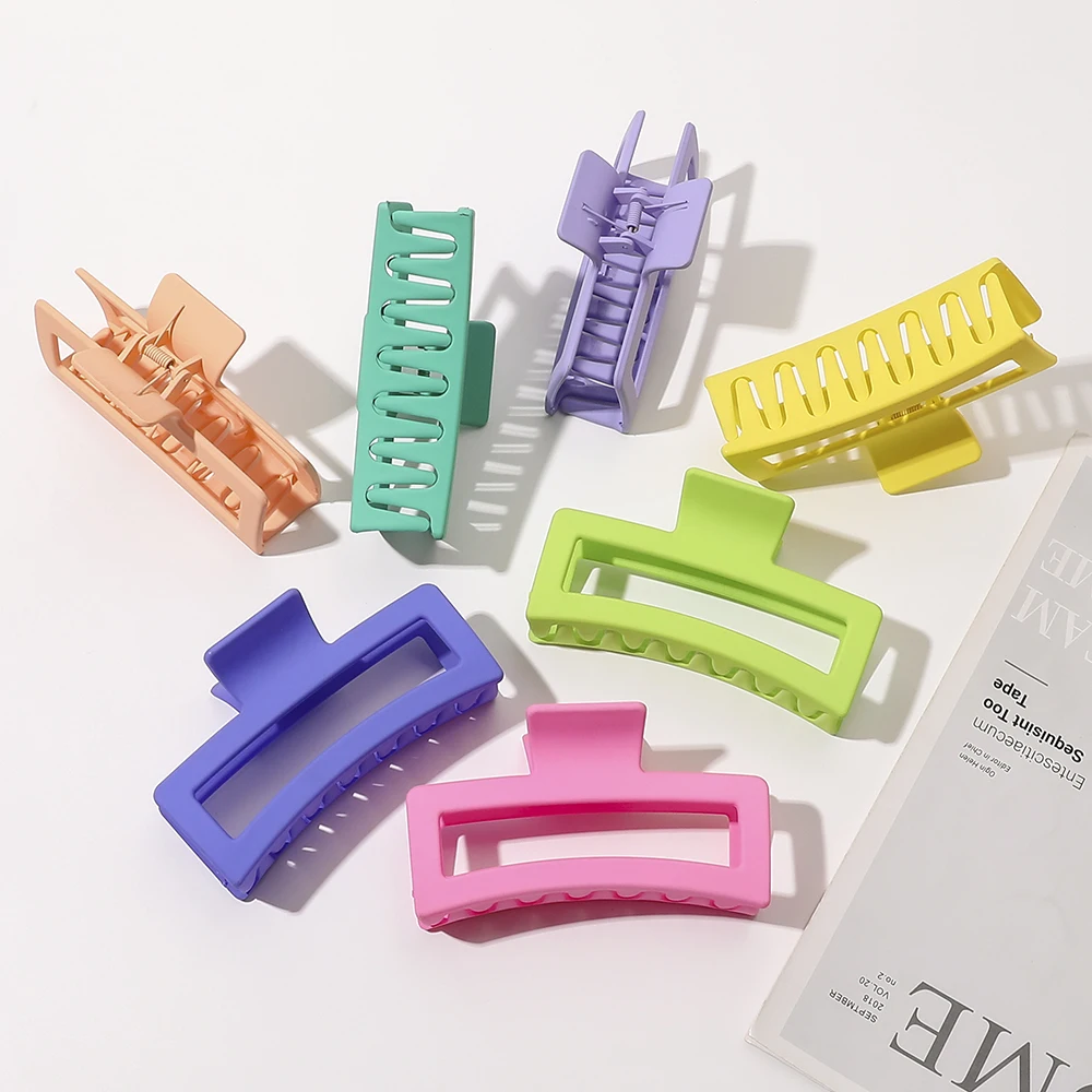 Korean Colorful extra large hair clips Hair Accessories Women Hair claw clips for girls accessories