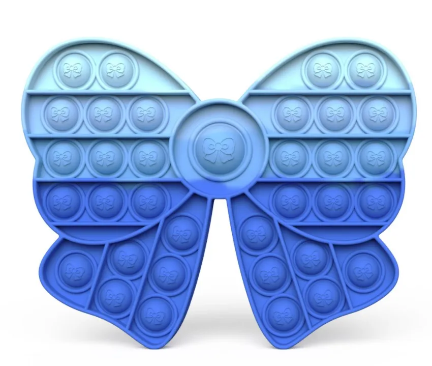 New Silicone Sensory Push Bubble Stress Relief Toy Silicone Rat Pioneer Different patterns Fidget Pressure Relief Toy