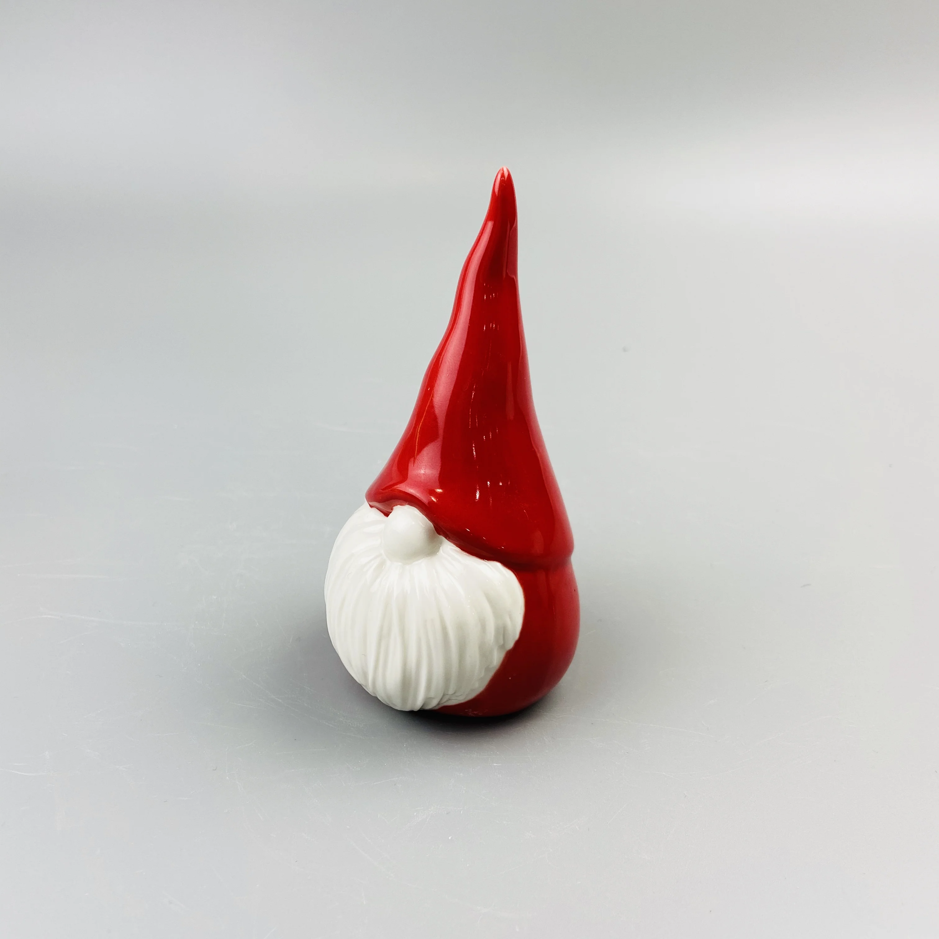 Рождественское украшение, длинная шляпа ручной работы, керамический Санта-Клаус