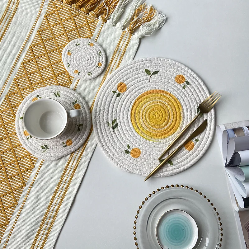Tischset Manteles Individuales De Mesa набор плетеных ковриков для стола круглые тканые салфетки обеденного класса люкс