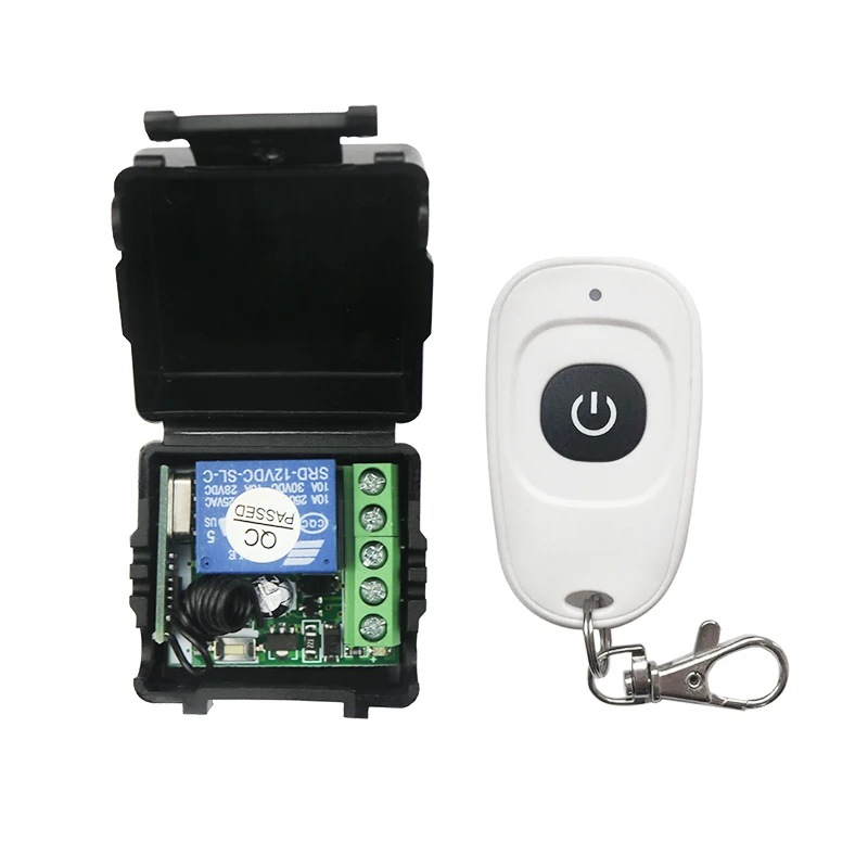 DC12V 1 Channel 315/433MHz Mini Case Universal Garage Door RF Remote Controller Switch Wireless Relay Receiver