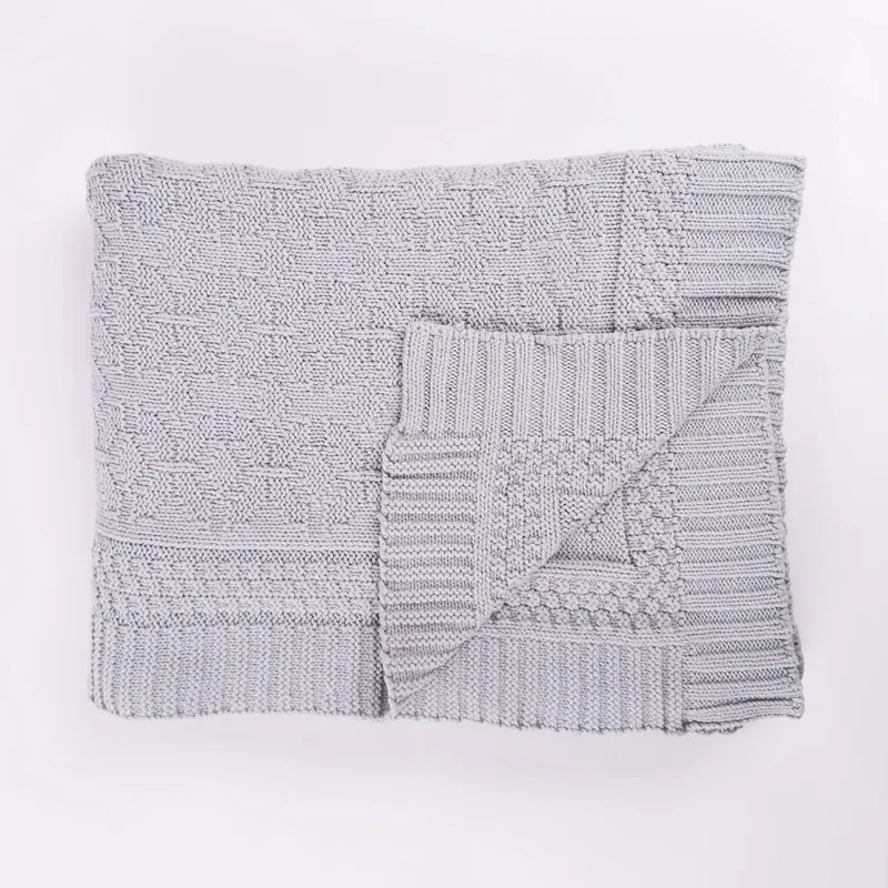 Супермягкая пряжа ручной работы, низкая цена, современный дизайн, декоративное вязаное одеяло