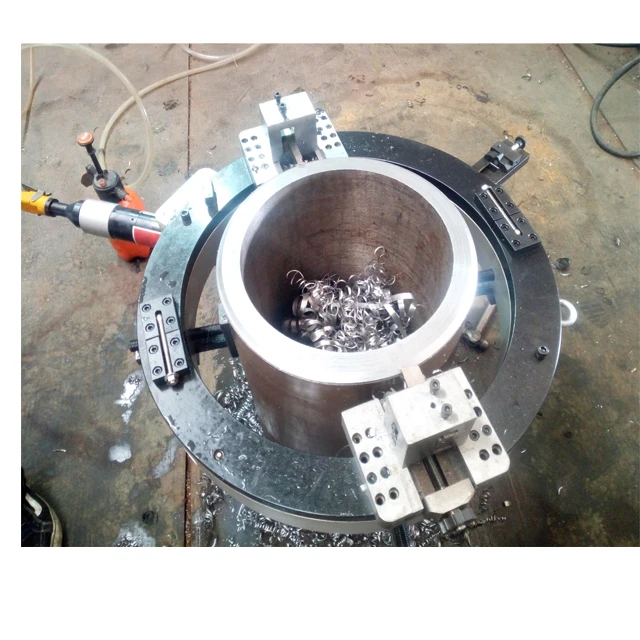 OCE-610 OD-Mounted Electric driven Clamshell Split Frame Aluminum alloy Pipe Cold beveling Cutting machine