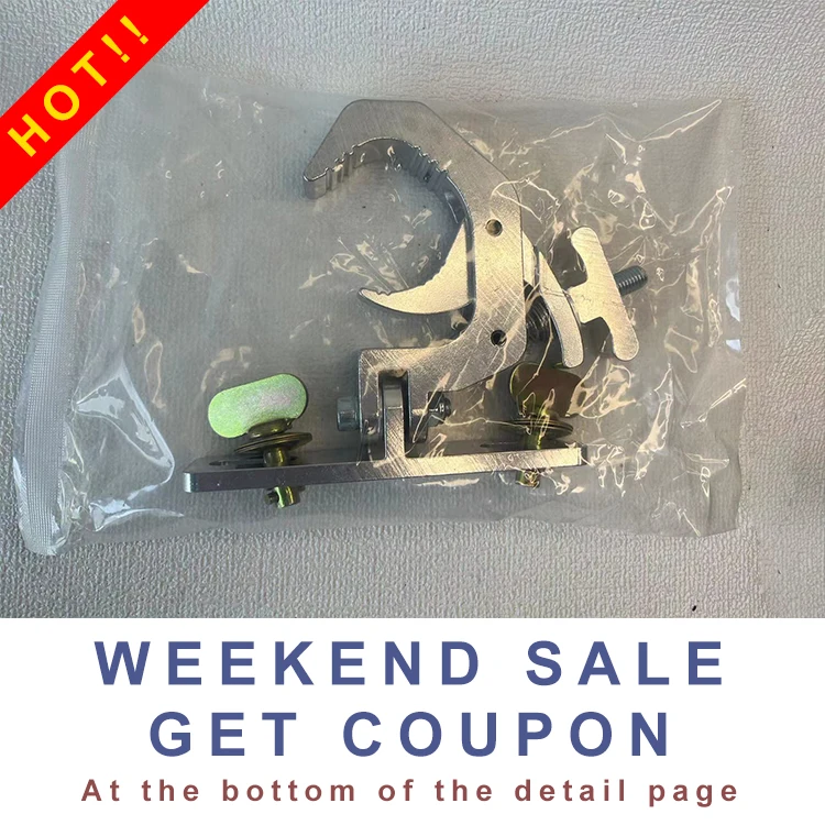 Weekend Sale, Fit tube OD 2', heavy duty aluminum foldable clamp,for fixing stage lights